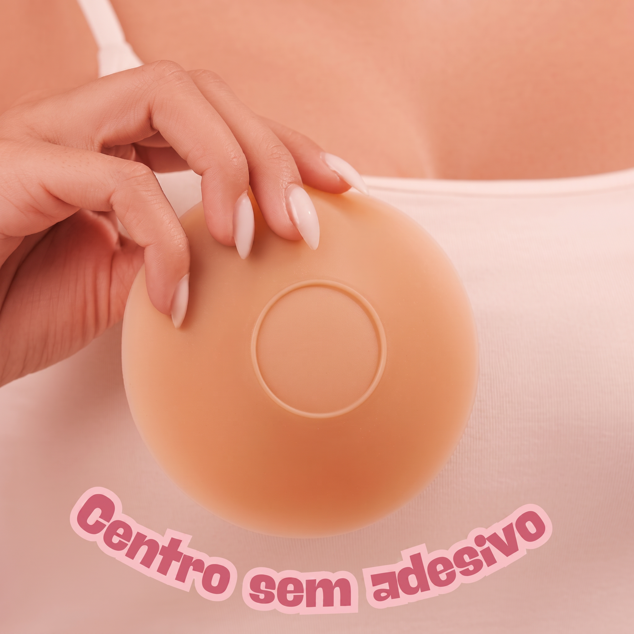 Centro sem adesivo do protetor nada.
